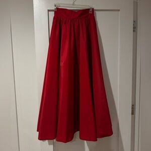 Nocturne Red Maxi Skirt